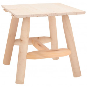 Mesa auxiliar madera maciza abeto 49x49x50 cm H