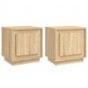 Mesas cabeceira 2 pcs 44x35x45cm deriv. madeira carvalho sonoma 2