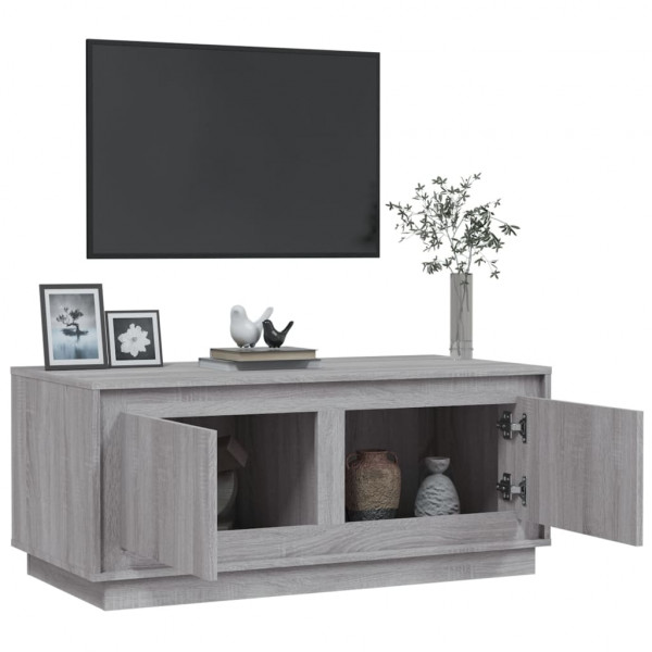Mesa de centro madera contrachapada gris Sonoma 102x50x44 cm M 5