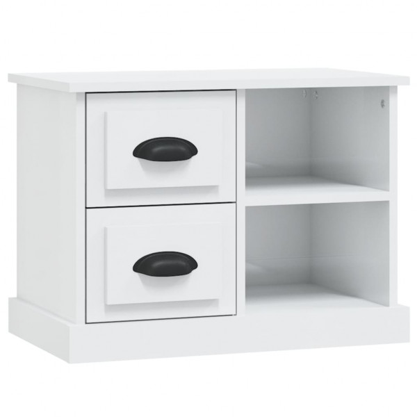 Mesa de cabeceira 60x35.5x45 cm branco brilhante M 2
