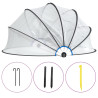 Cúpula para piscina redonda PVC 406x203 cm 2