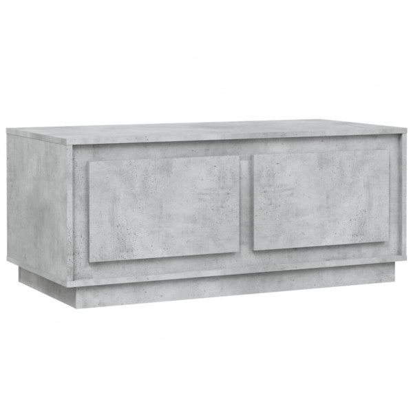 Mesa de centro madera contrachapada gris hormigón 102x50x44 cm M 2