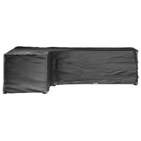 Capas p/ mobília jardim forma de L 2 pcs 18 ilhós 220x285x80 cm M 3