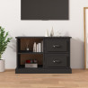 Mueble para TV madera contrachapada negro 73x35.5x47.5 cm 1