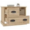 Mesa de cabeceira 60x39x45 cm cor carvalho sonoma 5
