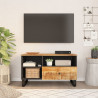 Mueble de TV madera mango y madera contrachapada 80x33x46 cm 1