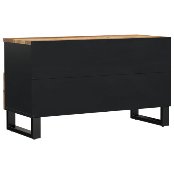 Mueble de TV madera mango y madera contrachapada 80x33x46 cm M 5