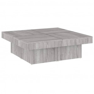 Mesa de centro 90x90x28 cm derivados madeira cinzento sonoma H