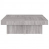Mesa de centro 90x90x28 cm derivados madeira cinzento sonoma 5