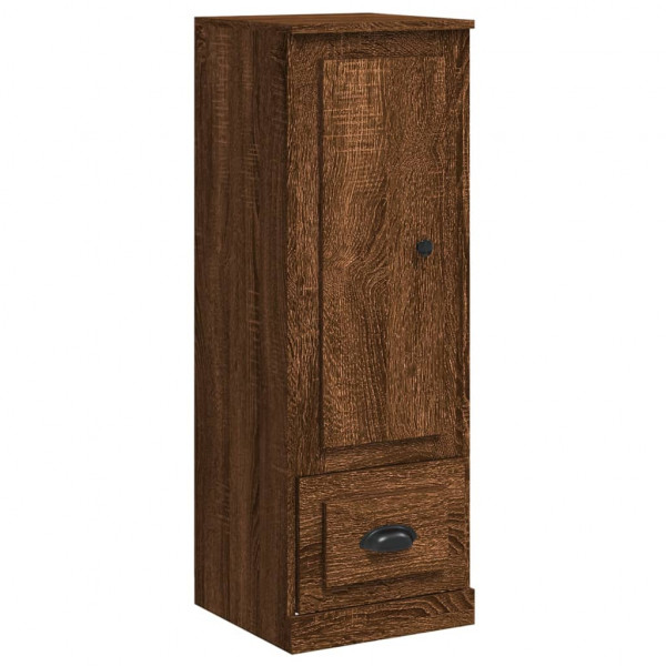 Aparador alto madera contrachapada roble marrón 36x35.5x103.5cm M 2