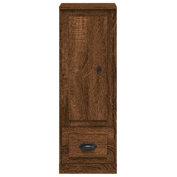 Aparador alto madera contrachapada roble marrón 36x35.5x103.5cm M 5