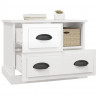 Mesa de cabeceira 60x39x45 cm branco brilhante 5