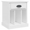 Mesa de cabeceira 43x36x50 cm branco 2