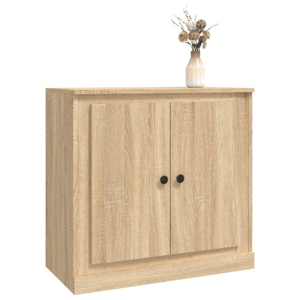Aparador de madera contrachapada roble Sonoma 70x35.5x67.5 cm M 4