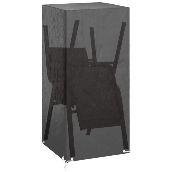 Funda de silla de jardín 8 ojales polietileno 75x70x140 cm M 2