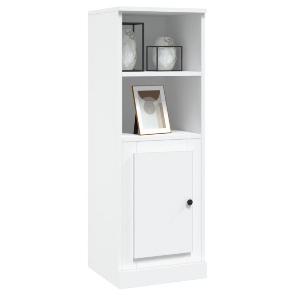 Aparador alto madera contrachapada blanco 36x35.5x103.5 cm M 4