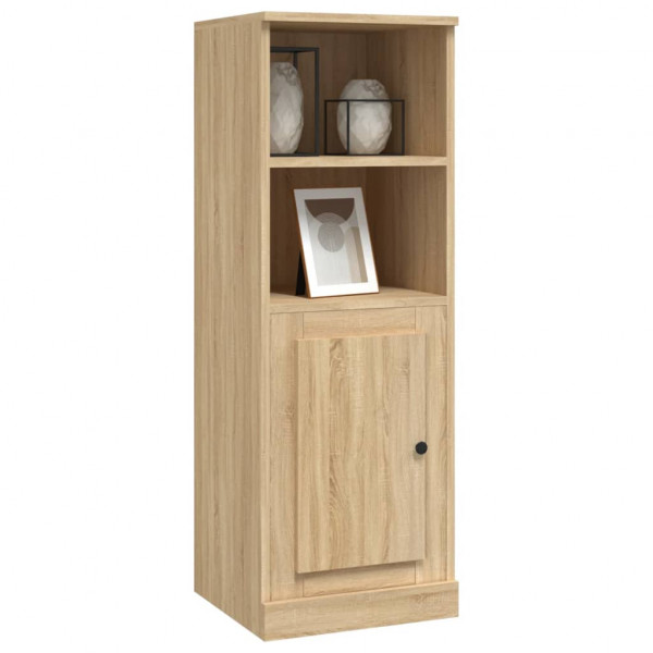 Aparador alto madera contrachapada roble Sonoma 36x35.5x103.5cm M 4