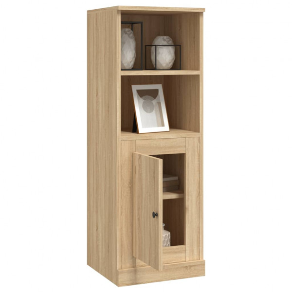 Aparador alto madera contrachapada roble Sonoma 36x35.5x103.5cm M 5