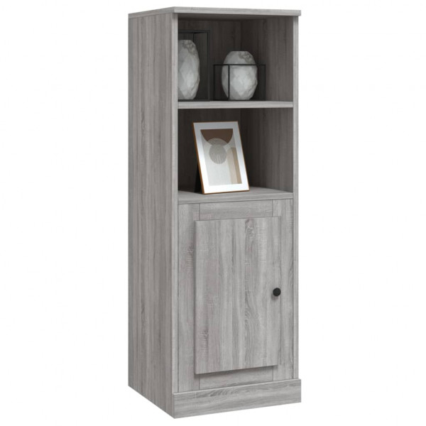 Aparador alto madera contrachapada gris Sonoma 36x35.5x103.5 cm M 4