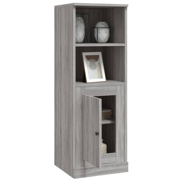 Aparador alto madera contrachapada gris Sonoma 36x35.5x103.5 cm M 5
