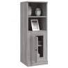 Aparador alto madera contrachapada gris Sonoma 36x35.5x103.5 cm 5