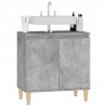 Armario de lavabo madera contrachapada gris hormigón 58x33x60cm 4