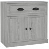 Aparador de madera contrachapada gris Sonoma 70x35.5x67.5 cm 2