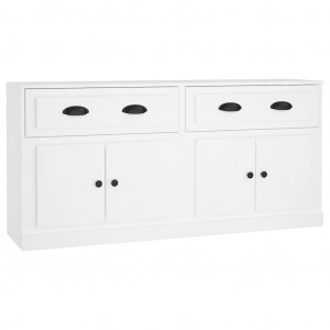 Aparadores 2 pcs derivados de madeira branco H