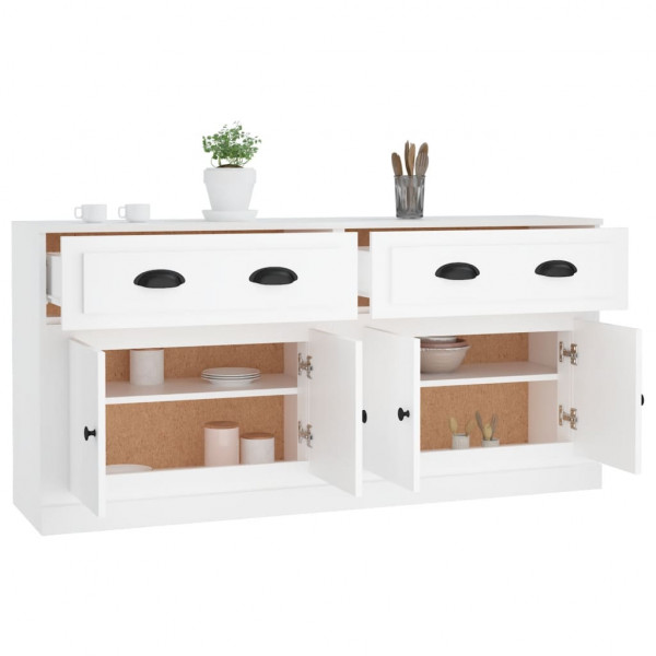 Aparadores 2 pcs derivados de madeira branco M 5