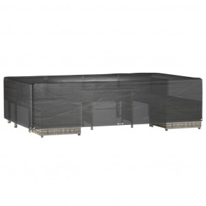 Funda para muebles jardín 12 ojales rectangular 315x180x75 cm H