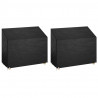 Fundas bancos jardín 2 uds 8 ojales polietileno 160x70x70/88 cm 1