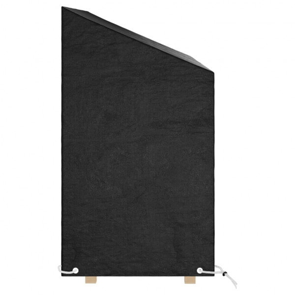 Capas p/ banco jardim 2 pcs 8 ilhós 160x70x70/88 cm polietileno M 3