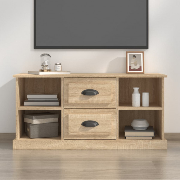Mueble para TV madera contrachapada roble Sonoma 99.5x35.5x48cm D