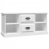 Mueble para TV madera contrachapada blanco 99.5x35.5x48 cm 2