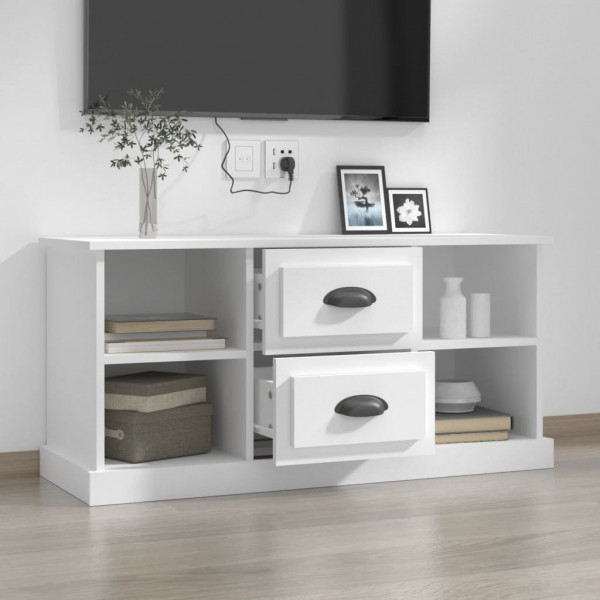 Mueble para TV madera contrachapada blanco 99.5x35.5x48 cm M 3
