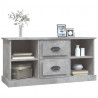 Mueble de TV madera contrachapada gris hormigón 99.5x35.5x48 cm 4