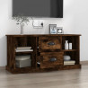 Mueble de TV madera contrachapada roble ahumado 99.5x35.5x48 cm 3