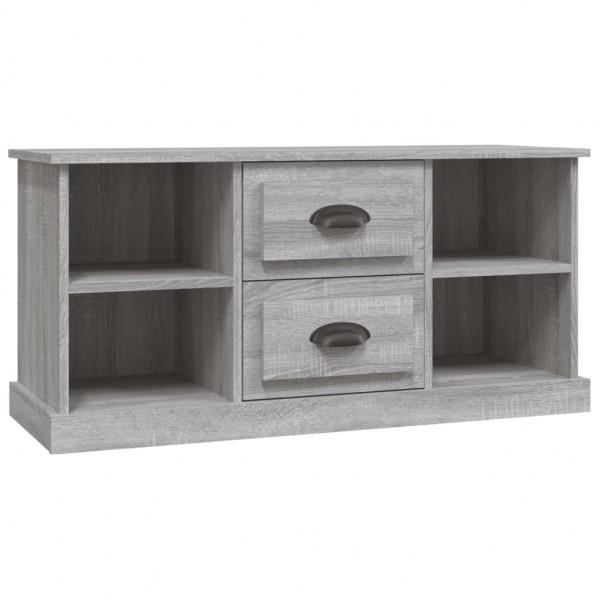 Mueble para TV madera contrachapada gris Sonoma 99.5x35.5x48 cm M 2