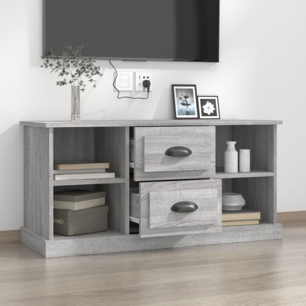 Mueble para TV madera contrachapada gris Sonoma 99.5x35.5x48 cm M 5
