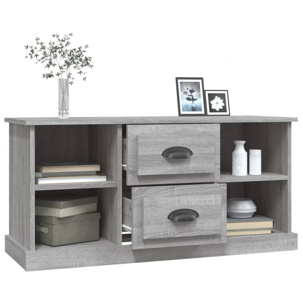 Mueble para TV madera contrachapada gris Sonoma 99.5x35.5x48 cm M 3