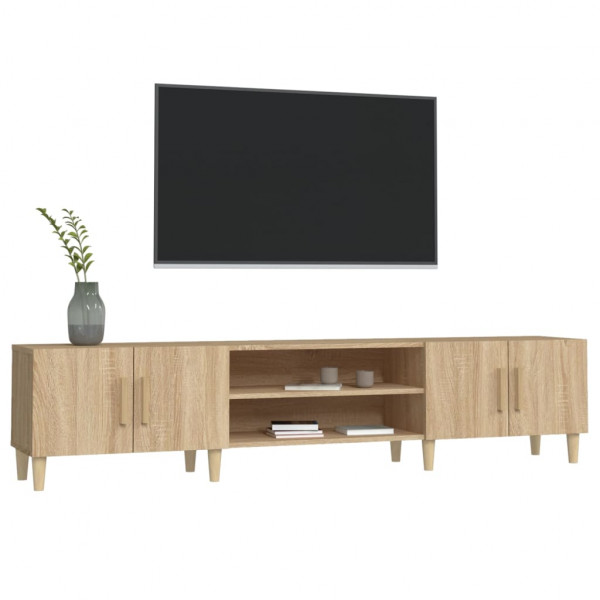 Mueble para TV madera contrachapada roble Sonoma 180x31.5x40 cm M 4