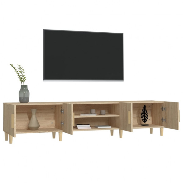 Mueble para TV madera contrachapada roble Sonoma 180x31.5x40 cm M 5