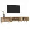 Mueble para TV madera contrachapada roble Sonoma 180x31.5x40 cm 5