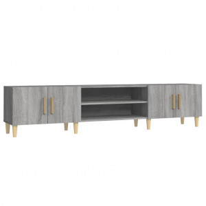 Mueble para TV madera contrachapada gris Sonoma 180x31.5x40 cm H