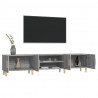 Mueble para TV madera contrachapada gris Sonoma 180x31.5x40 cm 5