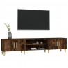 Mueble para TV madera contrachapada roble ahumado 180x31.5x40cm 4