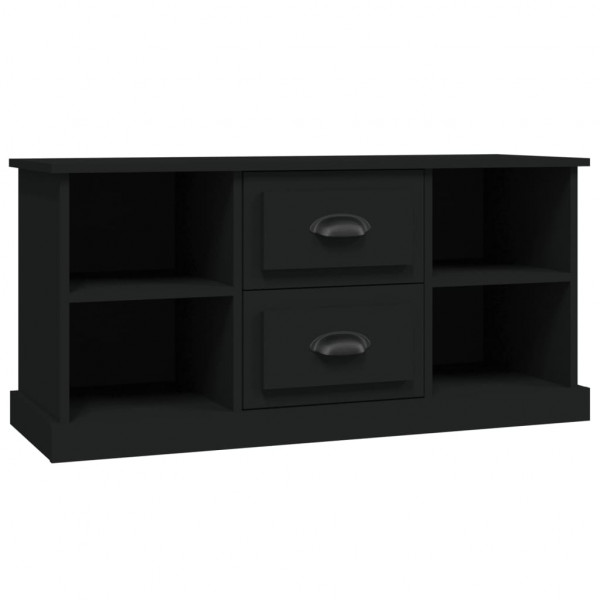 Mueble para TV madera contrachapada negro 99.5x35.5x48 cm M 2