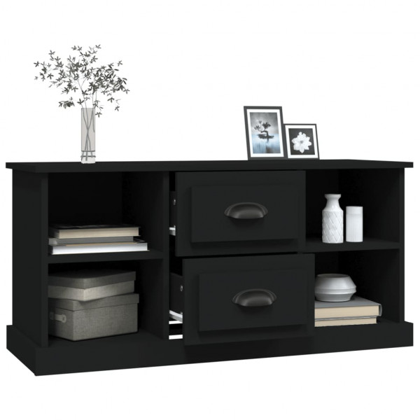 Mueble para TV madera contrachapada negro 99.5x35.5x48 cm M 5