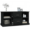 Mueble para TV madera contrachapada negro 99.5x35.5x48 cm 5