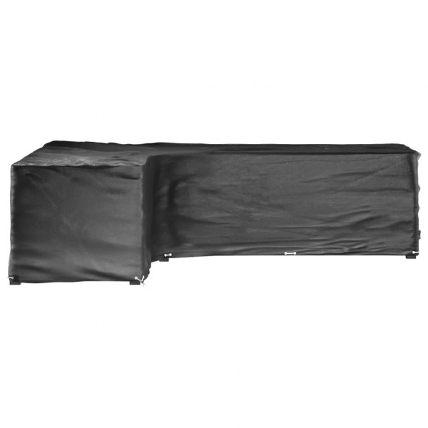 Funda para muebles de jardín forma de L 18 ojales 220x285x80 cm M 2